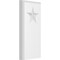 Ekena Millwork Standard Foster Star Plinth Block With Rounded Edge, 3"W x 6"H x 1/2"P PBP030X060X050FOS08 - alternate 1